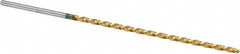 Accupro - #47 130° Spiral Flute Vanadium High Speed Steel Taper Length Drill Bit - Exact Tooling