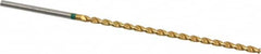 Accupro - #42 130° Spiral Flute Vanadium High Speed Steel Taper Length Drill Bit - Exact Tooling