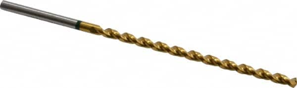 Accupro - #29 130° Spiral Flute Vanadium High Speed Steel Taper Length Drill Bit - Exact Tooling
