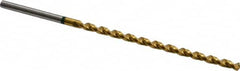 Accupro - #29 130° Spiral Flute Vanadium High Speed Steel Taper Length Drill Bit - Exact Tooling