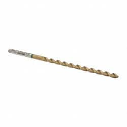 Accupro - #17 130° Spiral Flute Vanadium High Speed Steel Taper Length Drill Bit - Exact Tooling