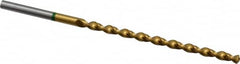 Accupro - #15 130° Spiral Flute Vanadium High Speed Steel Taper Length Drill Bit - Exact Tooling