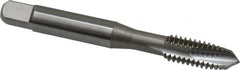 OSG - 5/16-18 UNC, 3 Flute, Bright Finish, Vanadium High Speed Steel Spiral Point Tap - Plug Chamfer, Right Hand Thread, 2-23/32" OAL, 1-1/8" Thread Length, 0.318" Shank Diam, 3B Class of Fit - Exact Tooling