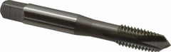 OSG - M10x1.50 Metric Coarse, 3 Flute, Bright Finish, Vanadium High Speed Steel Spiral Point Tap - Plug Chamfer, Right Hand Thread, 2-15/16" OAL, 1-1/4" Thread Length, 0.381" Shank Diam, 6H Class of Fit - Exact Tooling