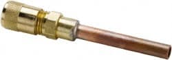 Parker - 500 Max psi, 1/2 Tube OD, Extended Copper Tube Access Valve - Brass - Exact Tooling