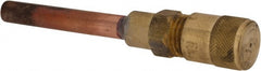 Parker - 500 Max psi, 1/4 Tube Outside Diameter, Extended Copper Tube Access Valve - Exact Tooling