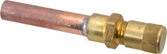 Parker - 500 Max psi, 3/8 Tube Outside Diameter, Extended Copper Tube Access Valve - Exact Tooling