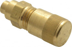 Parker - 500 Max psi, 3/16-3/8 Tube OD, 3 Way Solder Connector Access Valve - Brass - Exact Tooling