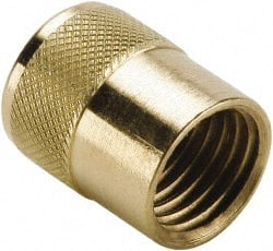 Parker - 3/8" Tube OD Access Valve Quick Seal Cap with Gasket - For Parker Brass Access Valves - Exact Tooling