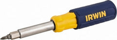 Irwin - Bit Screwdriver - Phillips, Slotted, Square, Nut Driver, 9-in-1 - Exact Tooling