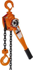 Value Collection - 3,000 Lb Lifting Capacity, Lever Hoist - Made from Chain, 55 Lb Avg Pull to Lift Rated Load - Exact Tooling