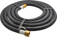 Alliance Hose & Rubber - 1/2" ID x 27/32" OD 10' Long Multipurpose Air Hose - MNPT x FNPT(Swivel) Ends, 200 Working psi, -40 to 190°F, 1/2" Fitting, Black - Exact Tooling