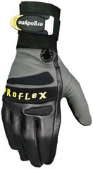 Ergodyne - Size 2XL (11) Pigskin Anti-Vibration/Impact Protection Work Gloves - For General Purpose, Uncoated, Hook & Loop Cuff, Full Fingered, Black, Paired - Exact Tooling