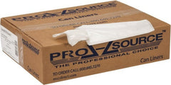 PRO-SOURCE - 0.6 mil Thick, Household/Office Trash Bags - 30" Wide x 36" High, Clear - Exact Tooling