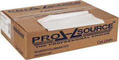 PRO-SOURCE - 0.6 mil Thick, Household/Office Trash Bags - 33" Wide x 39" High, Clear - Exact Tooling
