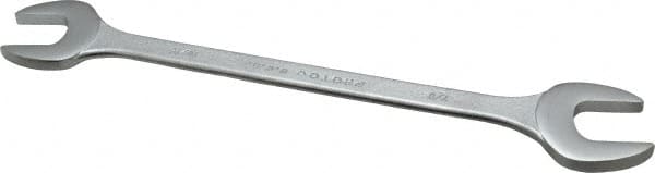 Proto - 13/16" x 7/8" Standard Extra Thin Open End Wrench - 10" OAL, Double End, Satin Finish, 15° Head Angle - Exact Tooling
