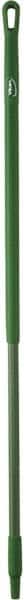 Vikan - 51 x 1-1/4" Fiberglass Squeegee Handle - European Threaded Connection, Green - Exact Tooling
