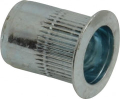 RivetKing - 0.02 to 0.13" Grip, Steel Standard Rivet Nut - Zinc Yellow Dichromate Finish, Countersunk Head - Exact Tooling