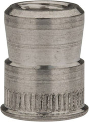 RivetKing - #10-32 UNC, Uncoated, Aluminum Knurled Rivet Nut Inserts - 0.297" to 0.302" Grip, 9/32" Drill Size - Exact Tooling