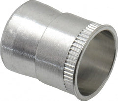 RivetKing - 5/16-18 UNC, Uncoated, Aluminum Knurled Rivet Nut Inserts - 0.531" to 0.536" Grip, 1/2" Drill Size - Exact Tooling