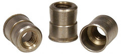 RivetKing - M4x0.70 Metric Coarse, Uncoated, Aluminum Knurled Rivet Nut Inserts - 0.02" to 0.13" Grip, 1/4" Drill Size - Exact Tooling