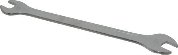 Facom - 12mm x 13mm Standard Extra Thin Open End Wrench - 8-17/64" OAL, Double End, Satin Finish, 15° Head Angle - Exact Tooling