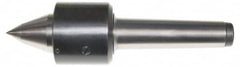 Interstate - MT2 Taper Shank Shank, 1.417" Head Diam, 594 Lb Capacity, Live Center - 6,400 Max RPM, 0.866" Point Diam, 1.33" Point Len, 594 Lb Max Workpc, Long Point - Exact Tooling