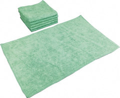 PRO-SOURCE - Reusable Microfiber Wipes - Packet, 16" x 27" Sheet Size, Green - Exact Tooling