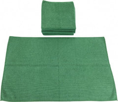 PRO-SOURCE - Reusable Microfiber Wipes - Packet, 16" x 24" Sheet Size, Green - Exact Tooling