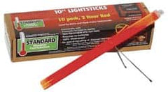 Cyalume - 10 Piece Red Chemical Lightstick - 10 Inch Long, 2 Hours Illumination Time, Nonflammable, Nontoxic and Waterproof, Snap and Shake Activation Method - Exact Tooling