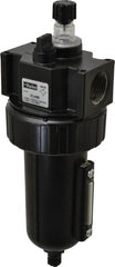 Parker - 3/4" NPT, 250 Max psi Standard Mist Lubricator - Metal Bowl with Sight Glass, Zinc Body, 90 CFM, 175°F Max Temp, 3.24" Wide x 9.27" High - Exact Tooling