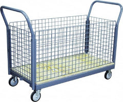 Jamco - 1,200 Lb Capacity Steel Platform Truck - Plywood Deck, 30" OAW - Exact Tooling