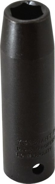 Proto - 1/2" Drive 13mm Deep Thin Wall Impact Socket - 6 Points, 3-1/4" OAL - Exact Tooling