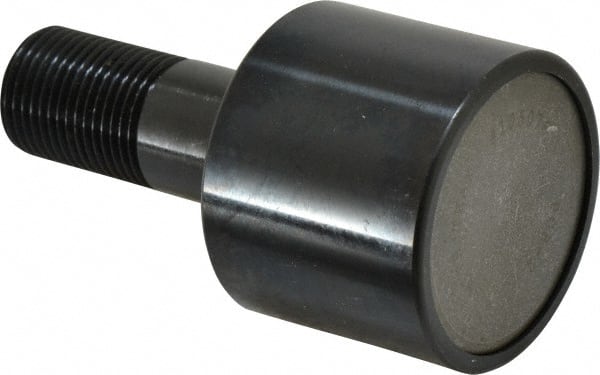 Accurate Bushing - 2" Roller Diam x 1-11/16" Width, 7/8" Stud Diam x 2" Length, Plain Load Roller - Steel, 1-1/8" Thread Length, 7/8-14 Thread, 3,490 Lb Dynamic Cap, 2,000 Lb Static Cap - Exact Tooling