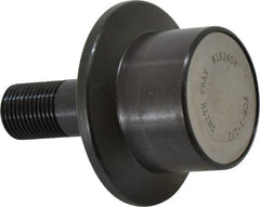 Accurate Bushing - 1-1/2" Roller Diam x 1-3/16" Width, 5/8" Stud Diam x 1-1/2" Length, Flanged Load Roller - Steel, 3/4" Thread Length, 5/8-18 Thread, 2,520 Lb Dynamic Cap, 1,370 Lb Static Cap - Exact Tooling