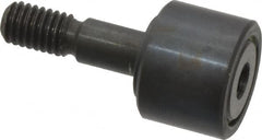 Made in USA - 1/2" Roller Diam x 3/8" Width, 3/16" Stud Diam x 5/8" Length, Stud Cam Follower - Steel, 1/4" Thread Length, 10-32 Thread, 544 Lb Dynamic Cap - Exact Tooling
