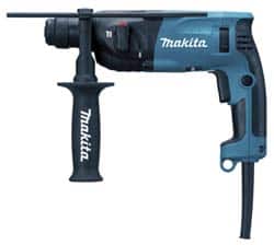 Makita - 110 Volt SDS Plus Chuck Electric Rotary Hammer - 0 to 5,000 BPM, 0 to 1,500 RPM, Reversible - Exact Tooling