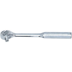 Made in USA - Ratchets; Tool Type: Ratchet ; Drive Size (Inch): 1/2 ; Head Shape: Round ; Head Features: Knurled ; Finish/Coating: Chrome ; Overall Length (Inch): 10-1/4 - Exact Tooling
