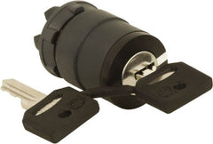 Schneider Electric - 22mm Mount Hole, 2 Position, Key Operated, Selector Switch Only - Black, Maintained (MA), Nonilluminated, Shock, Vibration and Water Resistant - Exact Tooling