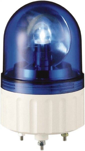 Schneider Electric - 12 VAC/VDC, 250 mAmp, Rotating Beacon LED Light - Surface Mounted, 5.81 Inch High, 84mm Diameter, 138 Flashes per min - Exact Tooling