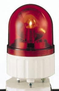 Schneider Electric - 24 VAC/VDC, 125 mAmp, Rotating Beacon LED Light - Surface Mounted, 5.81 Inch High, 84mm Diameter, 138 Flashes per min - Exact Tooling