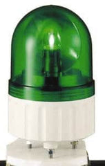 Schneider Electric - 24 VAC/VDC, 125 mAmp, Rotating Beacon LED Light - Surface Mounted, 5.81 Inch High, 84mm Diameter, 138 Flashes per min - Exact Tooling