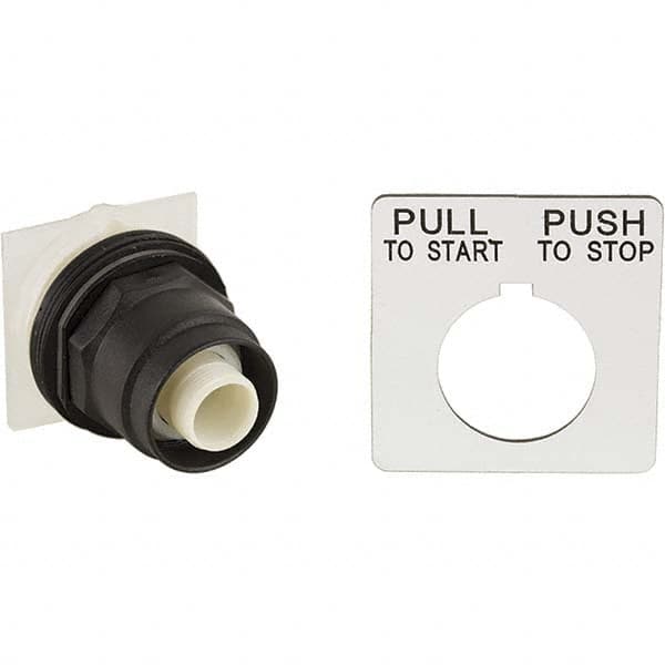 Schneider Electric - 1.22 Inch Mount Hole, Extended Mushroom Head, Pushbutton Switch with Contact Block - Exact Tooling