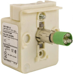 Schneider Electric - 110-120 VAC Green Lens LED Light Module - Exact Tooling