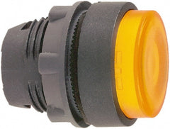 Schneider Electric - 22mm Mount Hole, Extended Straight, Pushbutton Switch Only - Round, Orange Pushbutton, Illuminated, Momentary (MO) - Exact Tooling