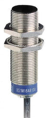 Telemecanique Sensors - NPN, PNP, NC, 5mm Detection, Cylinder, Inductive Proximity Sensor - 2 Wires, IP67, 12 to 24 VDC, M18x1 Thread, 53mm Long - Exact Tooling