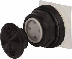 Schneider Electric - 30mm Mount Hole, Extended Straight, Pushbutton Switch Only - Black Pushbutton, Momentary (MO) - Exact Tooling