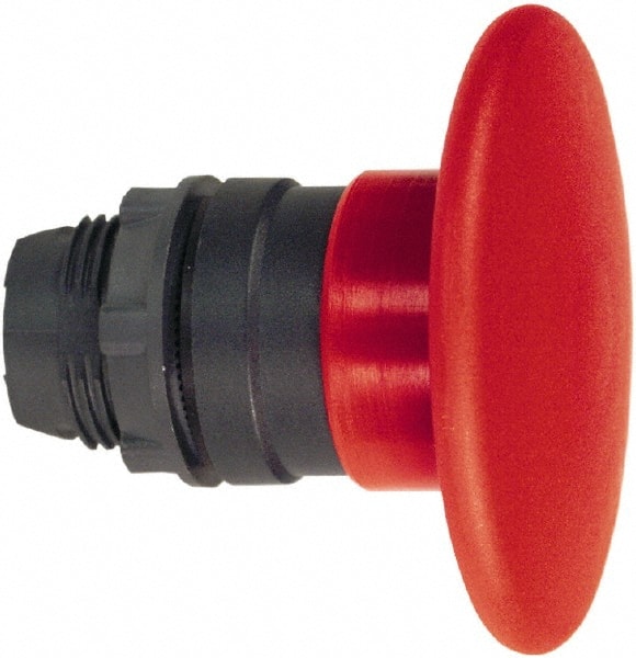 Schneider Electric - 22mm Mount Hole, Extended Mushroom Head, Pushbutton Switch Only - Round, Red Pushbutton, Nonilluminated, Momentary (MO) - Exact Tooling