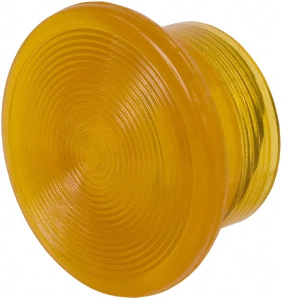 Schneider Electric - Extended Mushroom Head Pushbutton Switch 1-3/8" Knob - Amber, Round Button, Illuminated - Exact Tooling