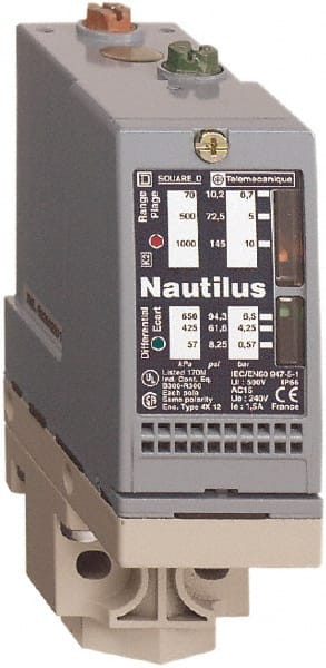 Telemecanique Sensors - G 1/4 (Female) Connector, 10 Bar Sensor, Shock and Vibration Resistant, Control Circuit Pressure Sensor - 1.378 Inch Wide, IP66, For Use with OsiSense XM - Exact Tooling